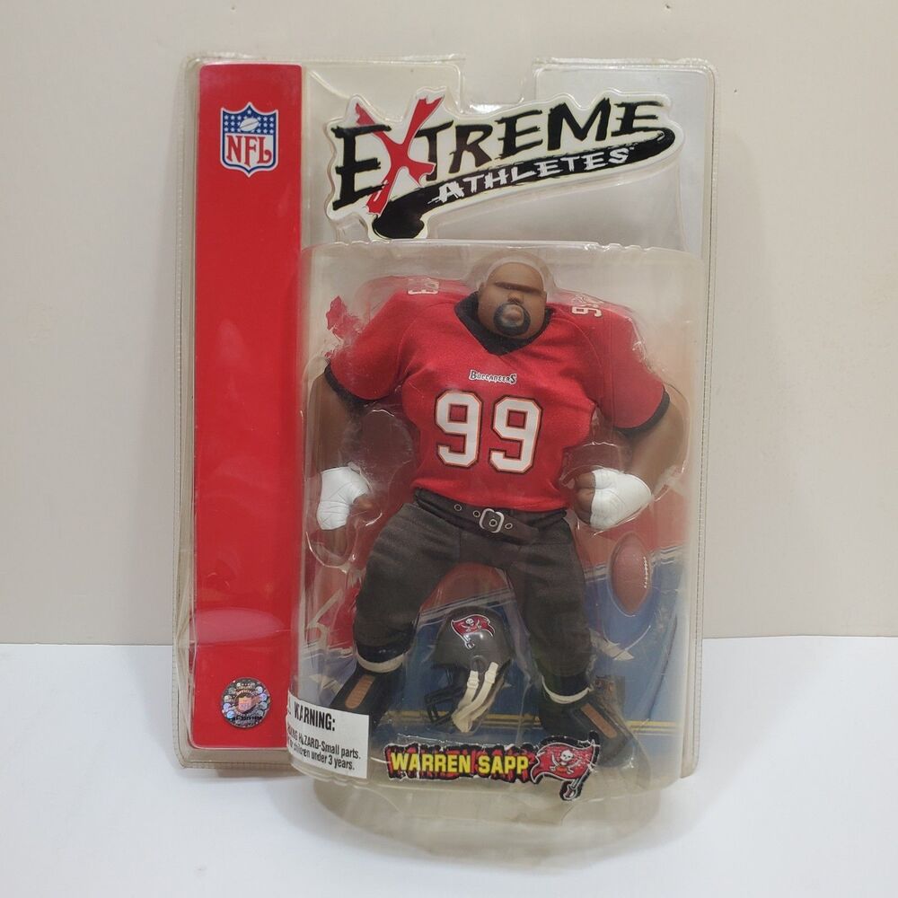 Warren Sapp 99 Tampa Bay Buccaneers Extreme Athletes  NFL  9 Action Figure NEW!!